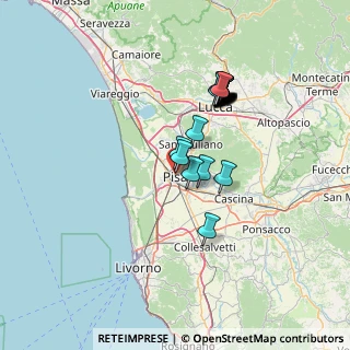 Mappa Via Guglielmo Oberdan, 56127 Pisa PI, Italia (12.4275)