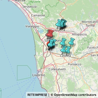 Mappa Via Guglielmo Oberdan, 56127 Pisa PI, Italia (9.402)