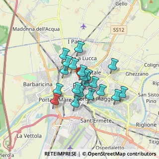 Mappa Via Guglielmo Oberdan, 56127 Pisa PI, Italia (1.2585)