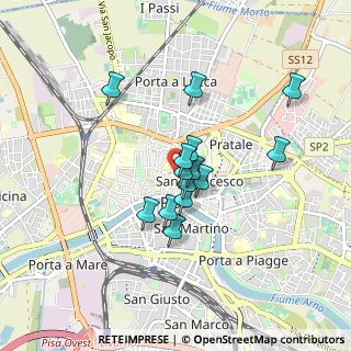 Mappa Via Guglielmo Oberdan, 56127 Pisa PI, Italia (0.66286)