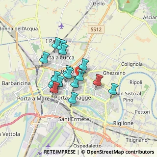 Mappa Via San Giovanni Bosco, 56127 Pisa PI, Italia (1.38706)