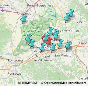 Mappa Via Sicilia, 56029 Santa Croce sull'Arno PI, Italia (5.95667)