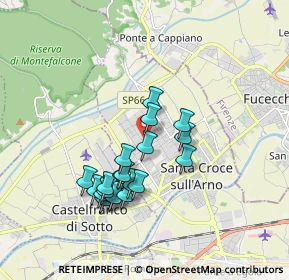 Mappa Via Sicilia, 56029 Santa Croce sull'Arno PI, Italia (1.637)