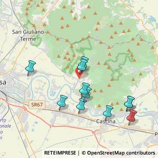 Mappa Via Ludovico Ariosto, 56011 Calci PI, Italia (4.20182)