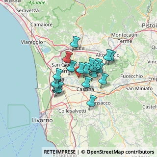 Mappa Via Ludovico Ariosto, 56011 Calci PI, Italia (9.21)