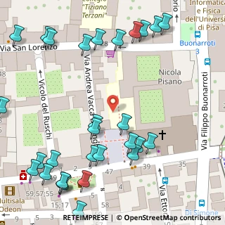 Mappa Piazza San Francesco, 56127 Pisa PI, Italia (0.08966)
