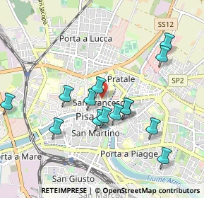 Mappa Piazza San Francesco, 56127 Pisa PI, Italia (0.94571)