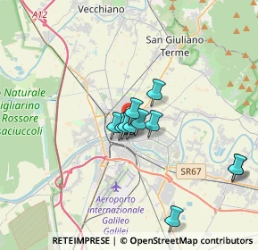 Mappa Piazza San Francesco, 56127 Pisa PI, Italia (2.79273)