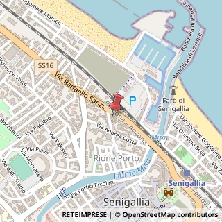 Mappa Via Raffaello Sanzio, 31, 60019 Senigallia, Ancona (Marche)