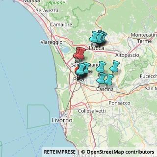 Mappa Vicolo del Tinti, 56127 Pisa PI, Italia (9.3725)