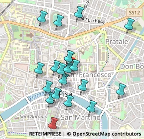 Mappa Via Tinti, 56127 Pisa PI, Italia (0.482)