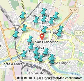 Mappa Via Tinti, 56127 Pisa PI, Italia (0.9535)