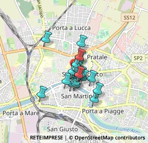 Mappa Via Tinti, 56127 Pisa PI, Italia (0.496)