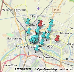 Mappa Via Tinti, 56127 Pisa PI, Italia (1.05211)