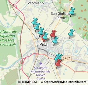 Mappa Via Tinti, 56127 Pisa PI, Italia (3.27455)