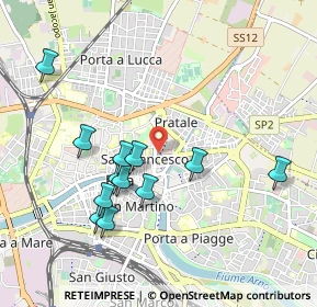 Mappa 56127 Pisa PI, Italia (0.98333)