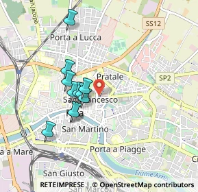 Mappa 56127 Pisa PI, Italia (0.74909)