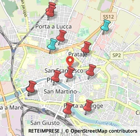 Mappa 56127 Pisa PI, Italia (1.05462)