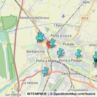Mappa Via Vanni Turino, 56126 Pisa PI, Italia (3.24176)