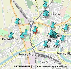 Mappa Via Risorgimento, 56124 Pisa PI, Italia (1.0645)