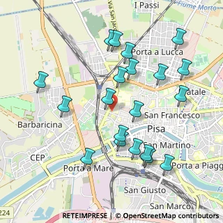 Mappa Via Risorgimento, 56026 Pisa PI, Italia (1.0645)