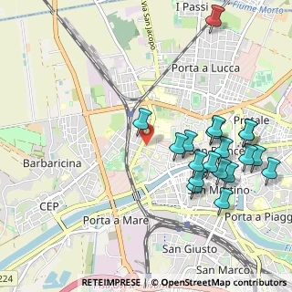 Mappa Via Risorgimento, 56026 Pisa PI, Italia (1.18316)