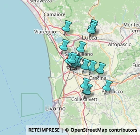 Mappa Via Risorgimento, 56124 Pisa PI, Italia (10.03167)