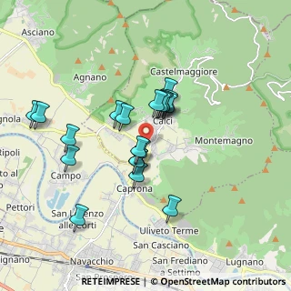 Mappa Via Lungomonte, 56011 Calci PI, Italia (1.5595)