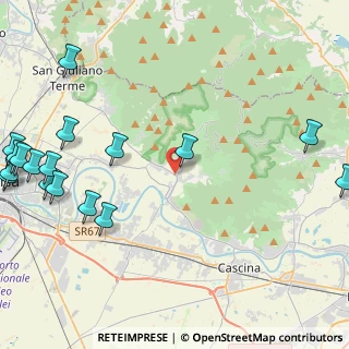Mappa Via Lungomonte, 56011 Calci PI, Italia (6.56294)