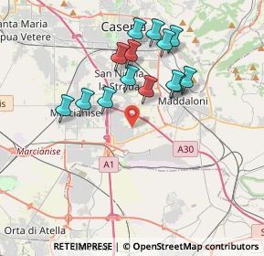 Mappa Via Vairano, 81025 Marcianise CE, Italia (3.65643)