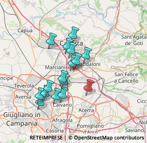 Mappa Via Vairano, 81025 Marcianise CE, Italia (6.1425)