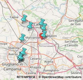 Mappa Via Vairano, 81025 Marcianise CE, Italia (8.58091)