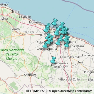 Mappa Via Estramurale, 70020 Binetto BA, Italia (10.948)