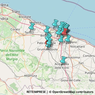 Mappa Via Estramurale, 70020 Binetto BA, Italia (12.4295)