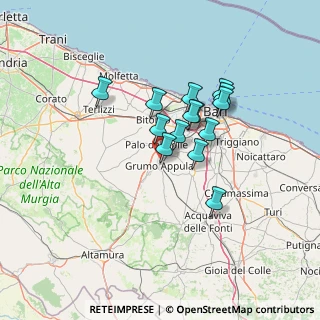 Mappa Via Estramurale, 70020 Binetto BA, Italia (11.01286)