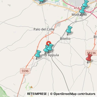 Mappa Via Estramurale, 70020 Binetto BA, Italia (7.22071)