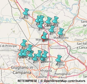 Mappa Piazza della Vittoria, 81025 Marcianise CE, Italia (7.47368)
