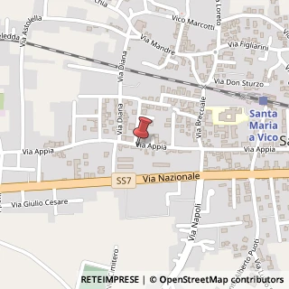 Mappa Via Appia, 190, 81028 Santa Maria a Vico, Caserta (Campania)