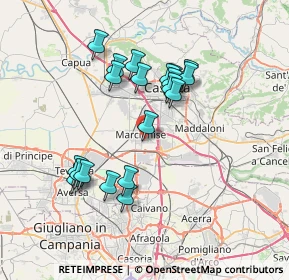 Mappa Via Vecchi, 81025 Marcianise CE, Italia (7.1235)
