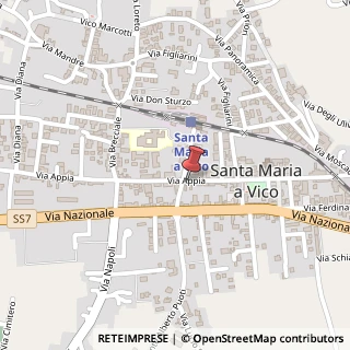 Mappa Via Nazionale Appia, 344, 81028 Santa Maria a Vico, Caserta (Campania)