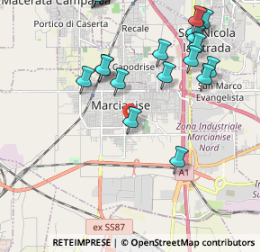 Mappa Viale Gandhi, 81025 Marcianise CE, Italia (2.6065)