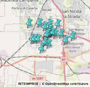 Mappa Viale Gandhi, 81025 Marcianise CE, Italia (1.136)