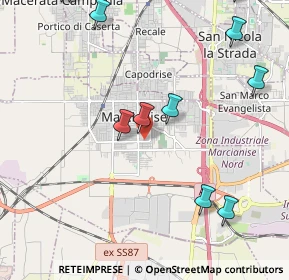 Mappa Viale Gandhi, 81025 Marcianise CE, Italia (2.91455)