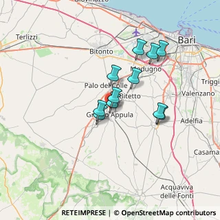 Mappa Via Madonna delle Grazie, 70020 Binetto BA, Italia (5.74636)