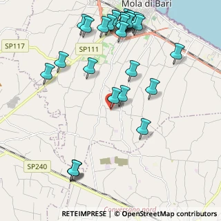 Mappa Strada Comunale per Il Carmine, 70042 Mola di Bari BA, Italia (2.76071)