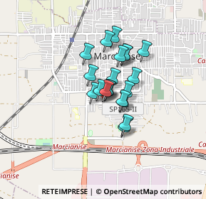 Mappa Via Bolzano, 81025 Marcianise CE, Italia (0.546)