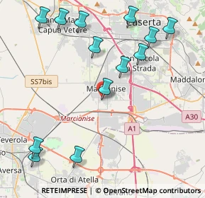 Mappa Via Bolzano, 81025 Marcianise CE, Italia (5.37692)