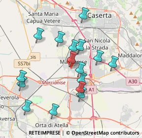 Mappa Via Bolzano, 81025 Marcianise CE, Italia (3.9325)