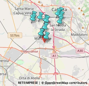 Mappa Via Franco Vittadini, 81025 Marcianise CE, Italia (3.44615)