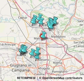 Mappa Via Franco Vittadini, 81025 Marcianise CE, Italia (7.1255)